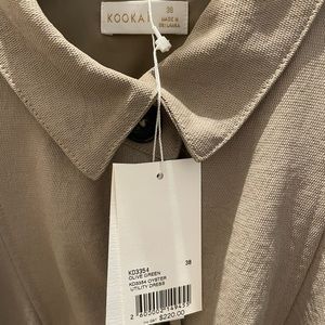 Kookai Oyster Utility Dress Size 